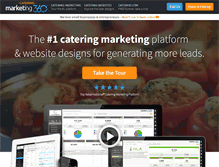 Tablet Screenshot of cateringmarketing360.com